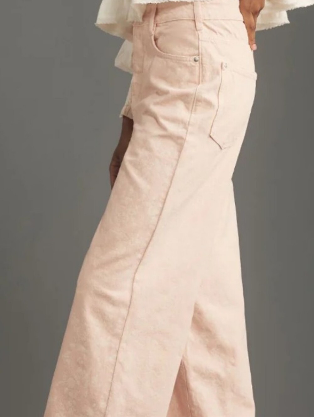 Pilcro A Line Floral Wide-Leg Jeans *34 * nwot - Picture 3 of 6